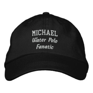 Water Polo Fanatic Custom Name V08D Embroidered Hat