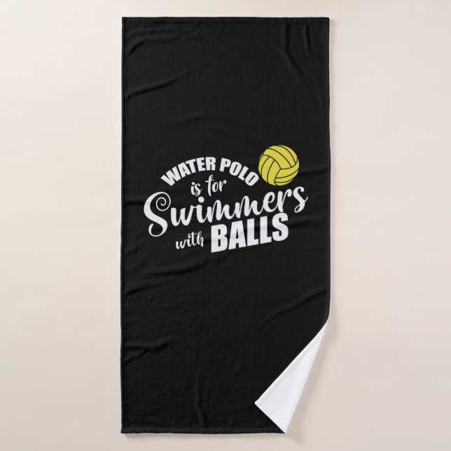 Water Polo for Swimmers with Balls Wasserball Bath Towel (Bath Towel)