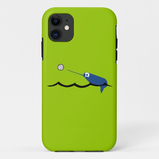 Water Polo Narwhal Zany Du Designs Children Sport Case-Mate iPhone Case (Back)