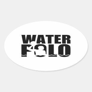 Water polo oval sticker