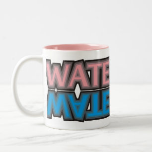 water polo pink Two-Tone coffee mug