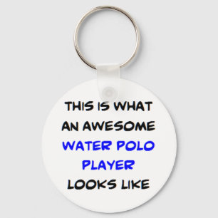 water polo player, awesome key ring