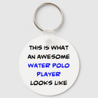 water polo player, awesome key ring