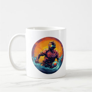 Water Polo Player Colourful Waterpolo Coffee Mug