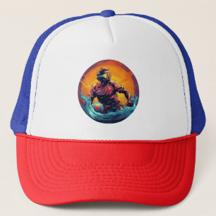 Water Polo Player Colourful Waterpolo Trucker Hat