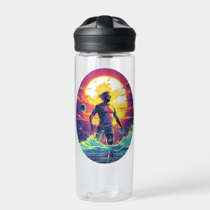 Water Polo Player Colourful Waterpolo Water Bottle