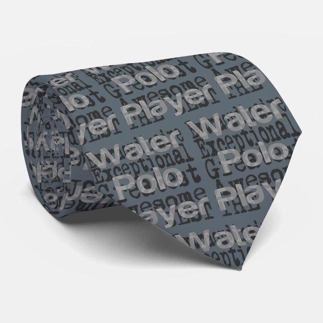 Water Polo Player Extraordinaire Tie (Rolled)