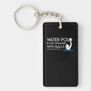 Water Polo Player Is Swimmers With Balls Key Ring