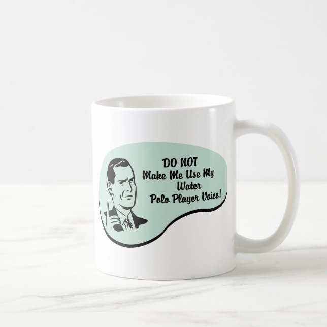 Water Polo Player Voice Coffee Mug (Right)