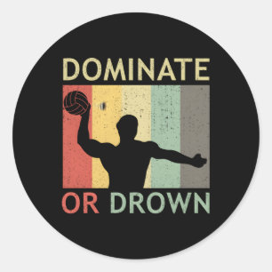 Water Polo Player Water Polo Classic Round Sticker
