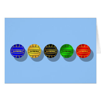 Water polo players and waterpolo players ball