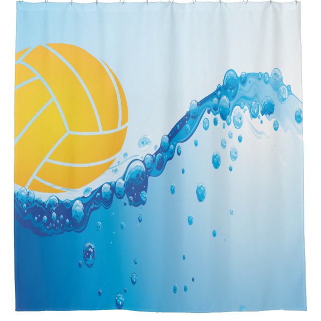 Water Polo Shower Curtain (Front)