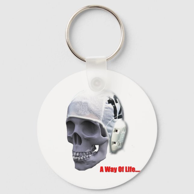 water-polo-skull key ring (Front)