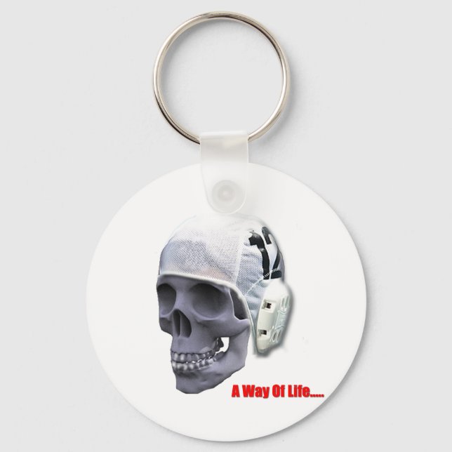 Water Polo Skull Keyring (Front)