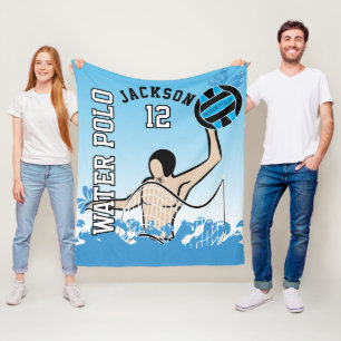 Water Polo 🤽‍♀️ Sport - Blue Fleece Blanket