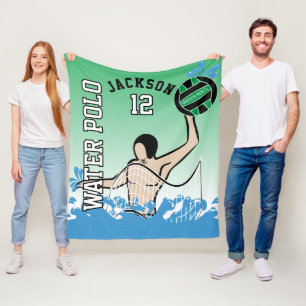 Water Polo 🤽‍♀️ Sport - Green Fleece Blanket