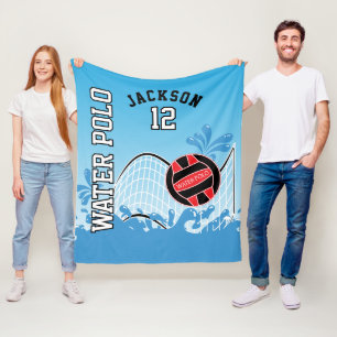 Water Polo 🤽🏼‍♀️ Sport - Red Ball  Fleece Blanket