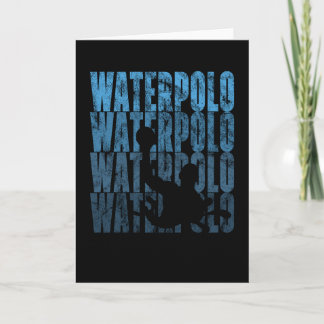 Water Polo Sport Vintage Retro Shirt Logo Card
