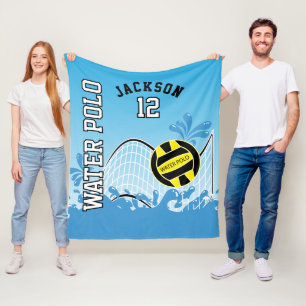 Water Polo 🤽🏼‍♀️ Sport - Yellow Ball Fleece Blanket