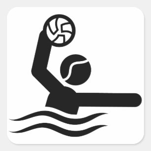 Water Polo Square Sticker