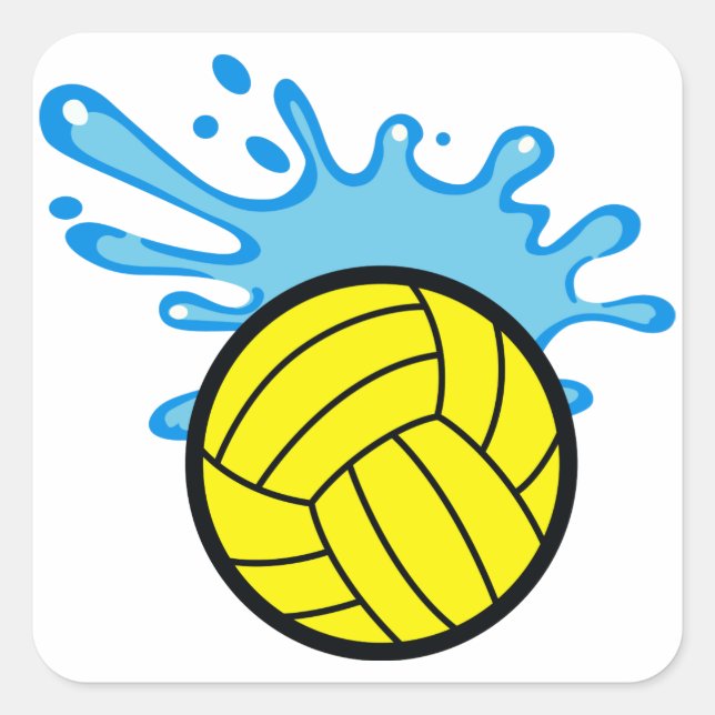 Water Polo Square Sticker (Front)