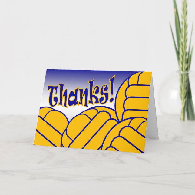 Water Polo - Thank You! Thank You Card (Front)
