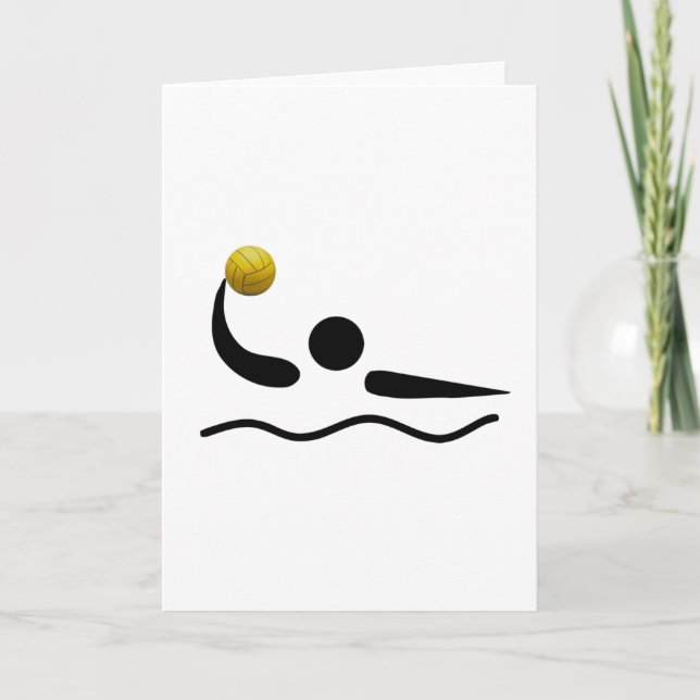 Water Polo Universal Sport Symbol Card (Front)