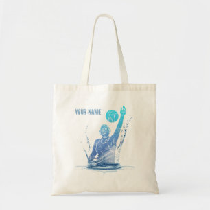 Water Polo Vintage Sports Athlete With Ball Tote Bag