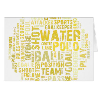 Water Polo Word Cloud Products