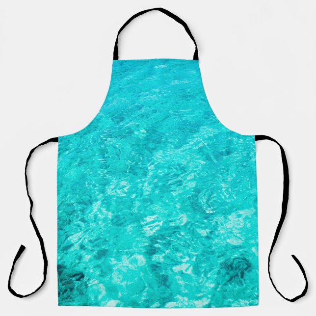 Water pool turquoise background apron (Front)