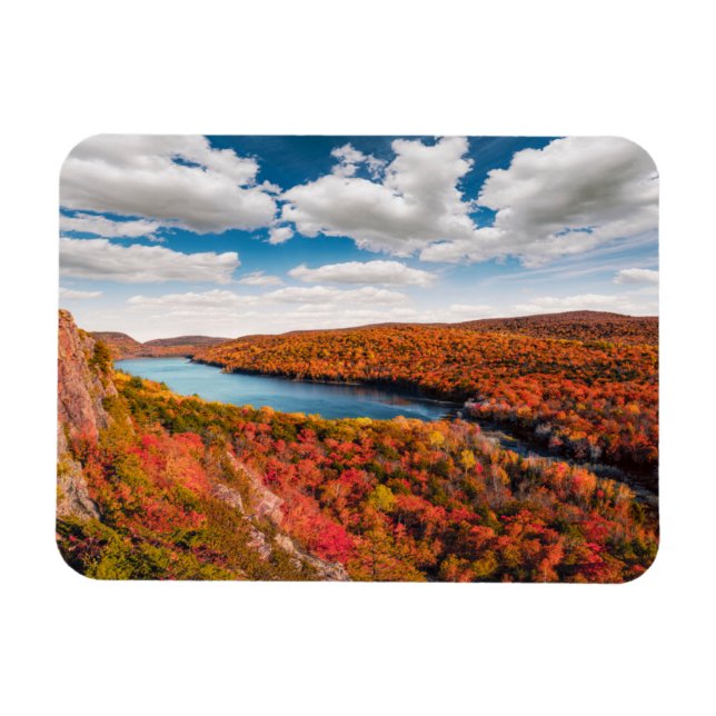 Water | Porcupine Mountains Michigan Magnet (Horizontal)