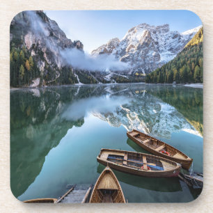 Water Pragser Wildsee Dolomites Italy Coaster
