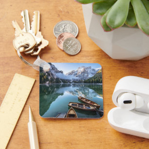Water Pragser Wildsee Dolomites Italy Key Ring