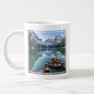 Water   Pragser Wildsee Dolomites Italy Large Coffee Mug