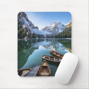 Water   Pragser Wildsee Dolomites Italy Mouse Mat