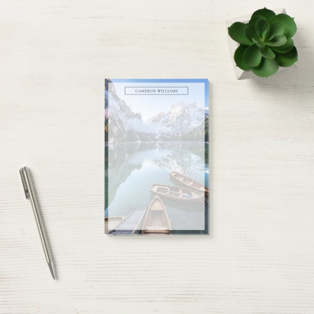 Water | Pragser Wildsee Dolomites Italy Post-it Notes (Office)