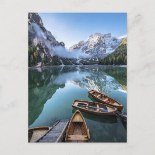 Water   Pragser Wildsee Dolomites Italy Postcard