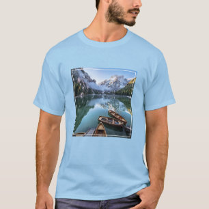 Water Pragser Wildsee Dolomites Italy T-Shirt