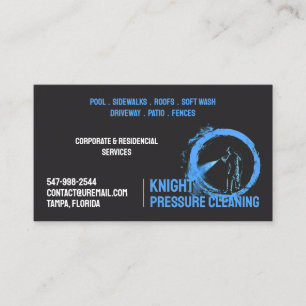 Water Pressure Wash Business Card