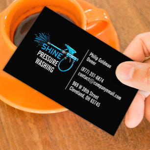 Water Pressure Wash Business Card