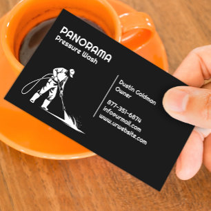 Water Pressure Wash Business Card