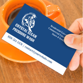 Water Pressure Wash Business Card