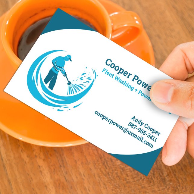 Water Pressure Wash Business Card (Creator Uploaded)