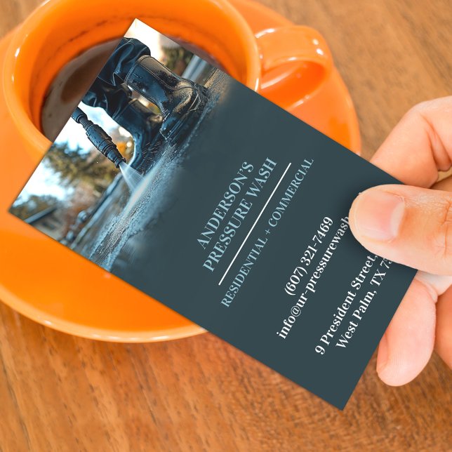 Water Pressure Wash Business Card (Creator Uploaded)