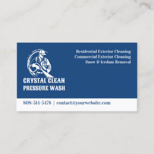 Water Pressure Wash Business Card