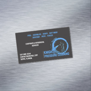 Water Pressure Wash Magnetic Business Card