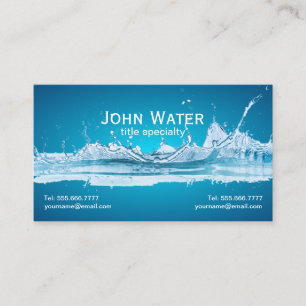 Water Professional Mini Business Card