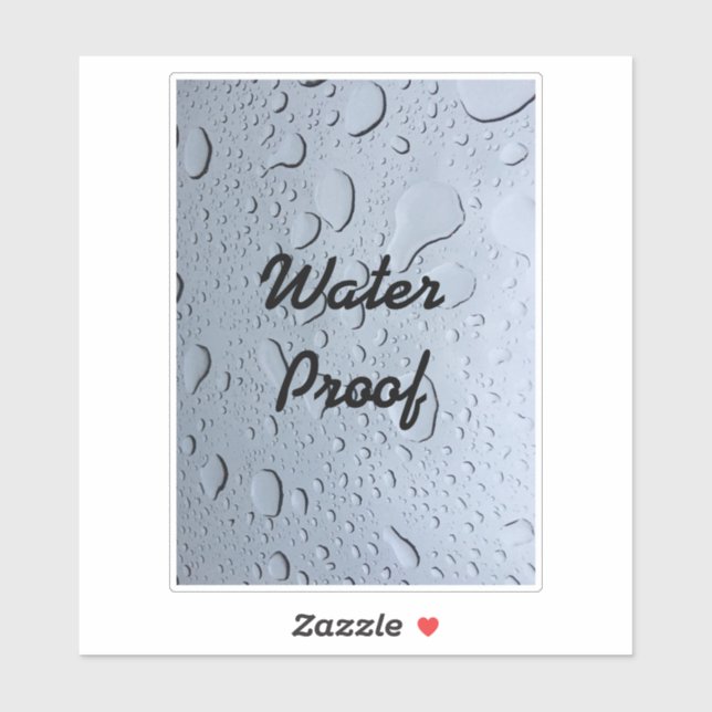 Water Proof Drops Splash Free Custom Artsy Cool (Sheet)