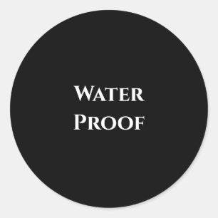 Water Proof Label Free Package Black White