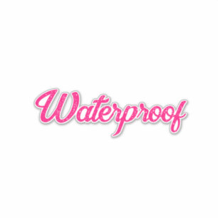 Water Proof Splash Free Package Label Pink Trendy